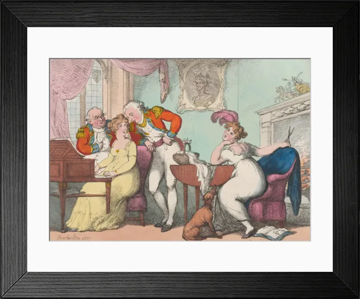 Framed Print : The Rivals, July 14, 1807. July 14, 1807. Creator: Thomas Rowlandson Framed Print : The Rivals, July 14, 1807. July 14, 1807. Creator: Thomas Rowlandson