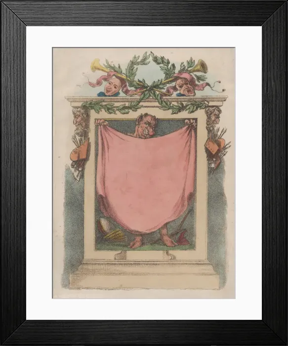 Framed Print : Title Page, Rowlandsons Caricature Magazine, 1808. 1808. Creator: Thomas Rowlandson Framed Print : Title Page, Rowlandsons Caricature Magazine, 1808. 1808. Creator: Thomas Rowlandson