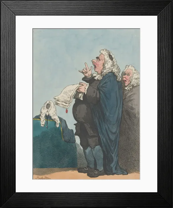 Framed Print : A Counciller [sic], January 1, 1801. January 1, 1801. Creator: Thomas Rowlandson