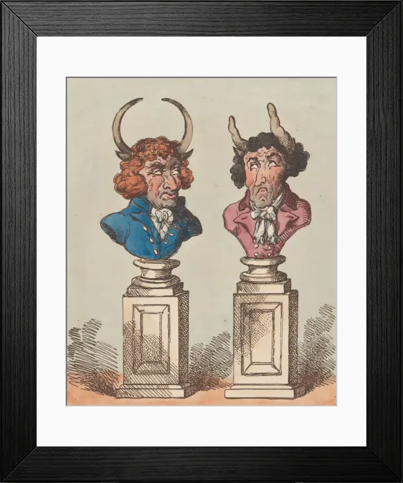 Framed Print : The Union Head Dress!!, March 18, 1801. March 18, 1801. Creator: Thomas Rowlandson Framed Print : The Union Head Dress!!, March 18, 1801. March 18, 1801. Creator: Thomas Rowlandson