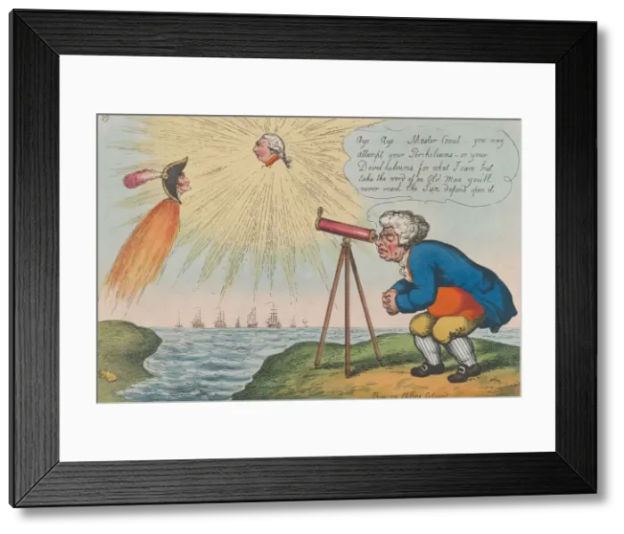 Framed Print : John Bull Making Observations on the Comet, November 10, 1807. November 10, 1807 Framed Print : John Bull Making Observations on the Comet, November 10, 1807. November 10, 1807