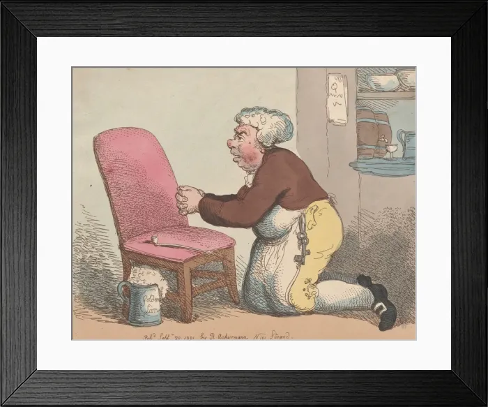Framed Print : The Publicans Prayer, September 20, 1801. September 20, 1801