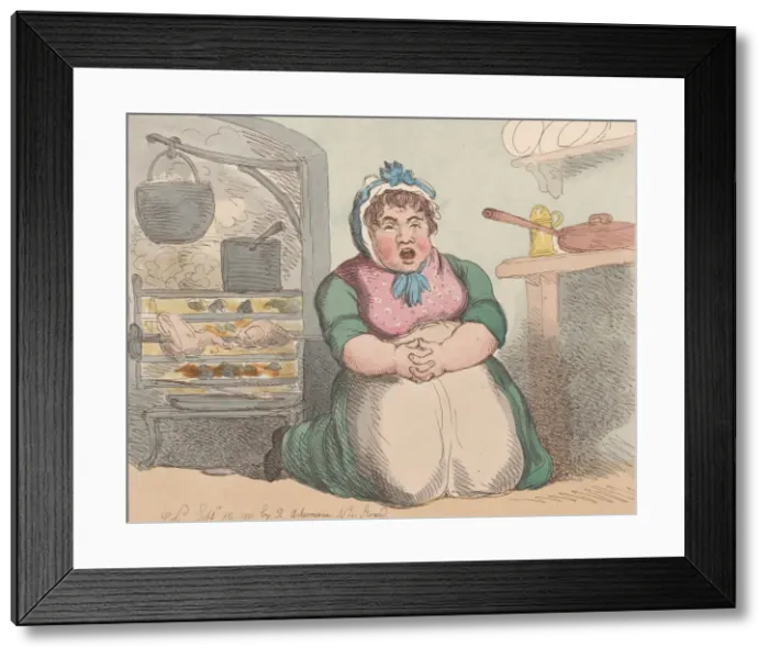 Framed Print : The Cooks Prayer!!, September 15, 1801. September 15, 1801. Creator: Thomas Rowlandson Framed Print : The Cooks Prayer!!, September 15, 1801. September 15, 1801. Creator: Thomas Rowlandson