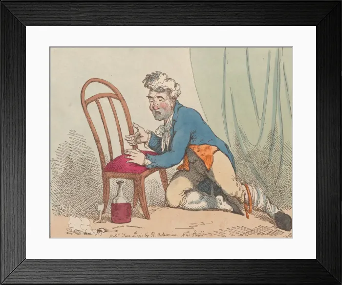 Framed Print : The Bacchanalians Prayer!!, June 4, 1801. June 4, 1801. Creator: Thomas Rowlandson Framed Print : The Bacchanalians Prayer!!, June 4, 1801. June 4, 1801. Creator: Thomas Rowlandson