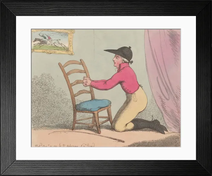 Framed Print : The Jockeys Prayer!!, August 10, 1801. August 10, 1801. Creator: Thomas Rowlandson Framed Print : The Jockeys Prayer!!, August 10, 1801. August 10, 1801. Creator: Thomas Rowlandson