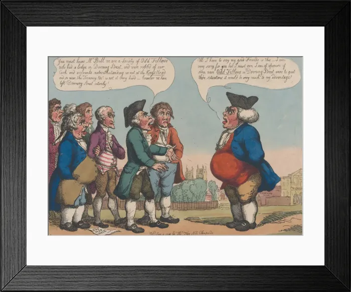 Framed Print : Odd Fellows from Downing Street Complaining to John Bull, June 4, 1808. June 4, 1808 Framed Print : Odd Fellows from Downing Street Complaining to John Bull, June 4, 1808. June 4, 1808