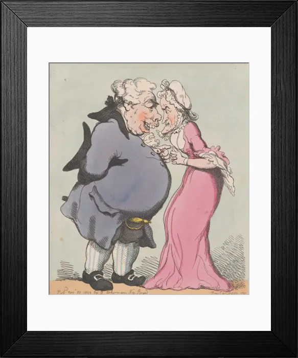 Framed Print : Doctor Convex and Lady Concave, November 20, 1802. November 20, 1802 Framed Print : Doctor Convex and Lady Concave, November 20, 1802. November 20, 1802