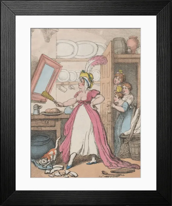 Framed Print : Whos Mistress Now?, May 4, 1811. May 4, 1811. Creator: Thomas Rowlandson Framed Print : Whos Mistress Now?, May 4, 1811. May 4, 1811. Creator: Thomas Rowlandson