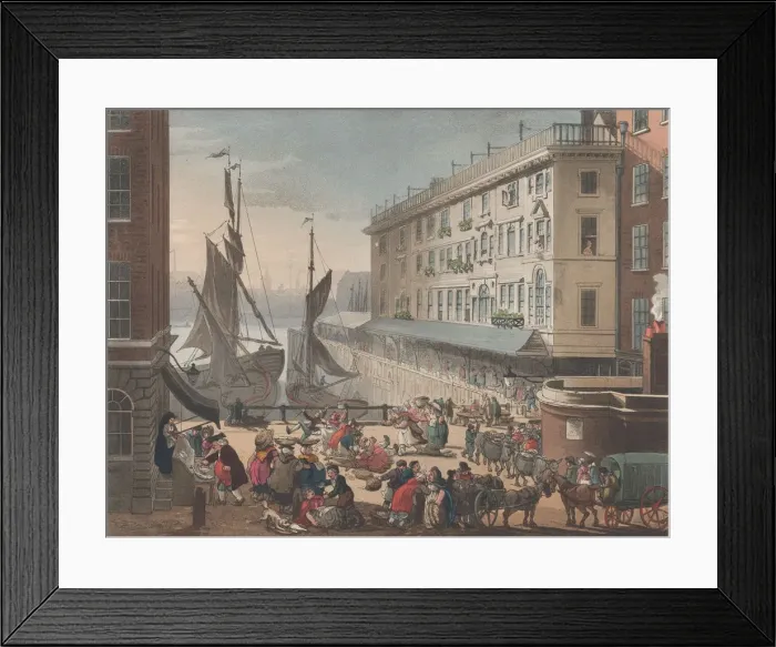 Framed Print : Billingsgate Market, March 1, 1808. March 1, 1808. Creators: Thomas Rowlandson Framed Print : Billingsgate Market, March 1, 1808. March 1, 1808. Creators: Thomas Rowlandson