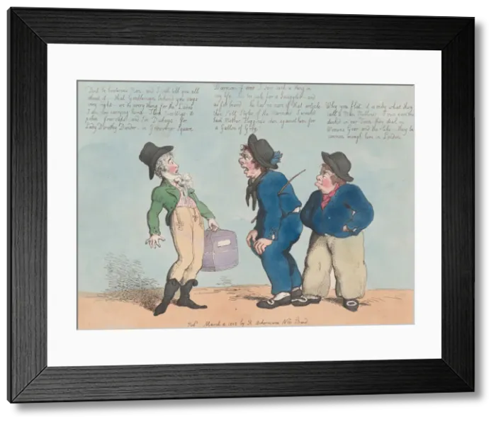 Framed Print : The Man Milliner and the Sailors, March 4, 1802. March 4, 1802 Framed Print : The Man Milliner and the Sailors, March 4, 1802. March 4, 1802