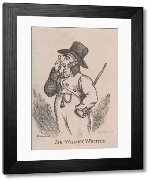 Framed Print : Sir Whisky Whiffle, April 1808. April 1808. Creator: Thomas Rowlandson Framed Print : Sir Whisky Whiffle, April 1808. April 1808. Creator: Thomas Rowlandson