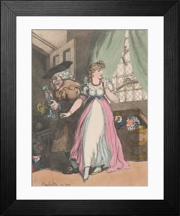Framed Print : La Fille Mal Garde, or Jack in the Box, June 25, 1802. June 25, 1802 Framed Print : La Fille Mal Garde, or Jack in the Box, June 25, 1802. June 25, 1802