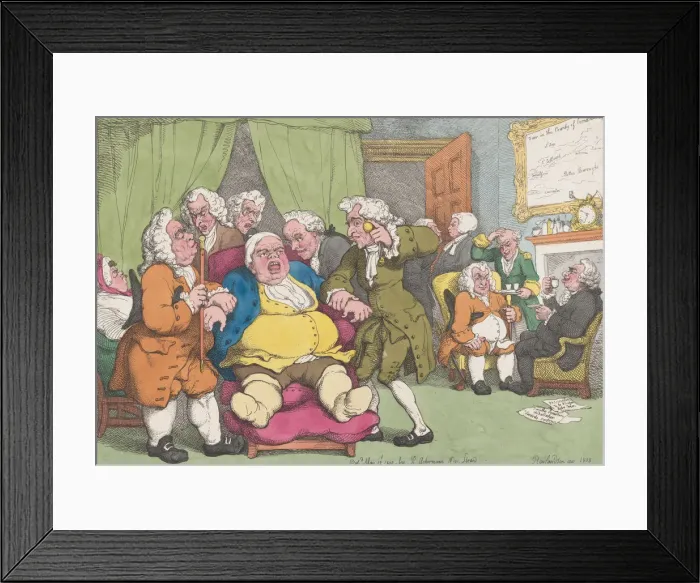 Framed Print : The Consultation, or Last Hope, June 30, 1808. June 30, 1808. Creator: Thomas Rowlandson Framed Print : The Consultation, or Last Hope, June 30, 1808. June 30, 1808. Creator: Thomas Rowlandson