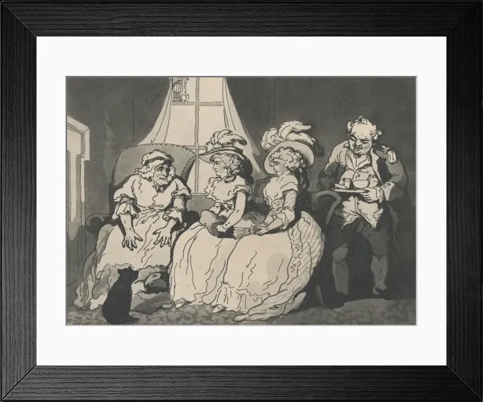 Framed Print : A Visit to the Aunt, December 20, 1794. December 20, 1794. Creator: Thomas Rowlandson Framed Print : A Visit to the Aunt, December 20, 1794. December 20, 1794. Creator: Thomas Rowlandson