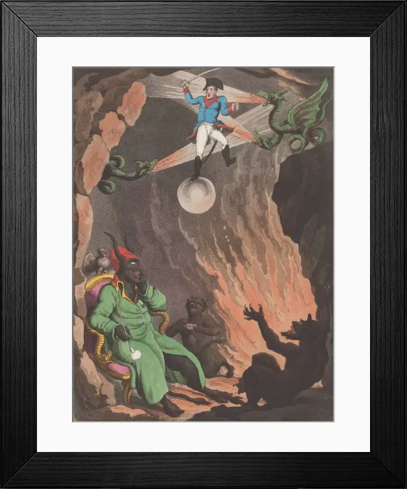Framed Print : The Flight of Bonaparte from Hell-Bay, April 7, 1803. April 7, 1803 Framed Print : The Flight of Bonaparte from Hell-Bay, April 7, 1803. April 7, 1803
