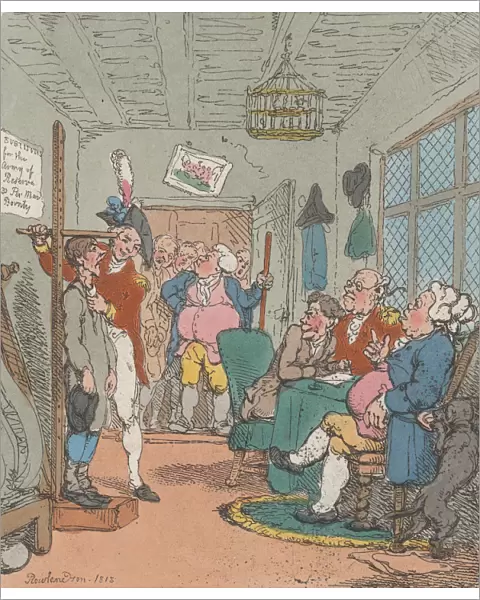 Measuring Substitutes for the Army of Reserve, 1815. 1815. Creator: Thomas Rowlandson