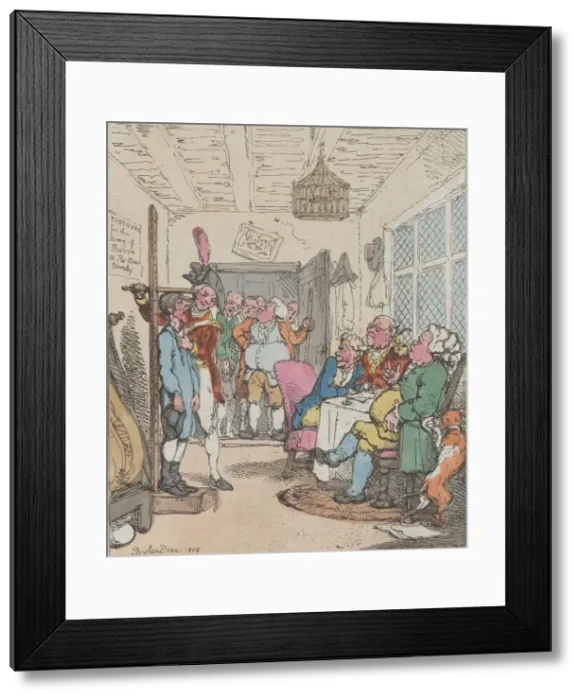 Framed Print : Measuring Substitutes for the Army of Reserve, 1805. 1805. Creator: Thomas Rowlandson Framed Print : Measuring Substitutes for the Army of Reserve, 1805. 1805. Creator: Thomas Rowlandson