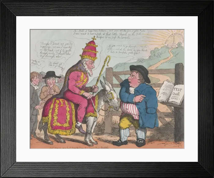 Framed Print : John Bulls Turnpike Gate, May 15, 1805. May 15, 1805. Creator: Thomas Rowlandson Framed Print : John Bulls Turnpike Gate, May 15, 1805. May 15, 1805. Creator: Thomas Rowlandson