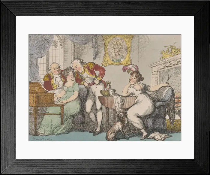 Framed Print : The Rivals, July 14, 1807. July 14, 1807. Creator: Thomas Rowlandson Framed Print : The Rivals, July 14, 1807. July 14, 1807. Creator: Thomas Rowlandson