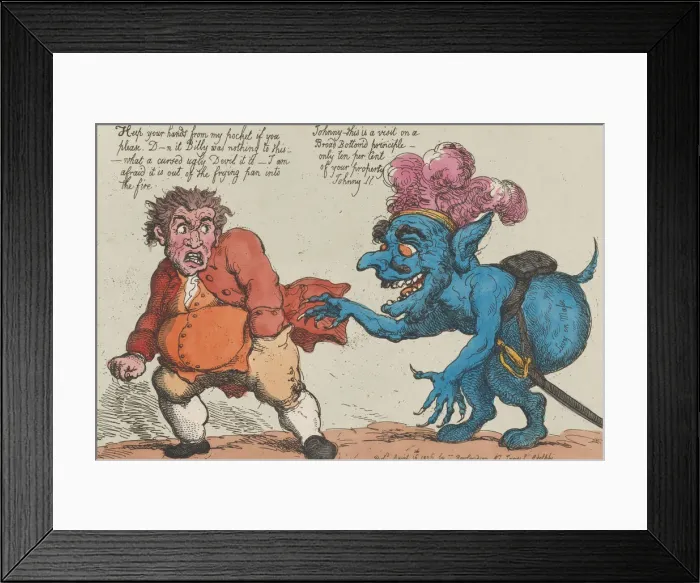 Framed Print : The New Property Tax Paying His Respects To John Bull, April 16, 1806. April 16, 1806 Framed Print : The New Property Tax Paying His Respects To John Bull, April 16, 1806. April 16, 1806