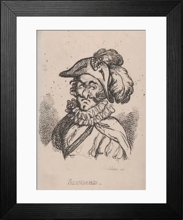 Framed Print : Spaniard, April 1808. April 1808. Creator: Thomas Rowlandson Framed Print : Spaniard, April 1808. April 1808. Creator: Thomas Rowlandson