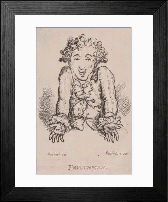 Framed Print : Frenchman, April 1808. April 1808. Creator: Thomas Rowlandson Framed Print : Frenchman, April 1808. April 1808. Creator: Thomas Rowlandson