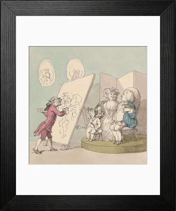 Framed Print : A Family Piece, March 1, 1803. March 1, 1803. Creator: Thomas Rowlandson Framed Print : A Family Piece, March 1, 1803. March 1, 1803. Creator: Thomas Rowlandson