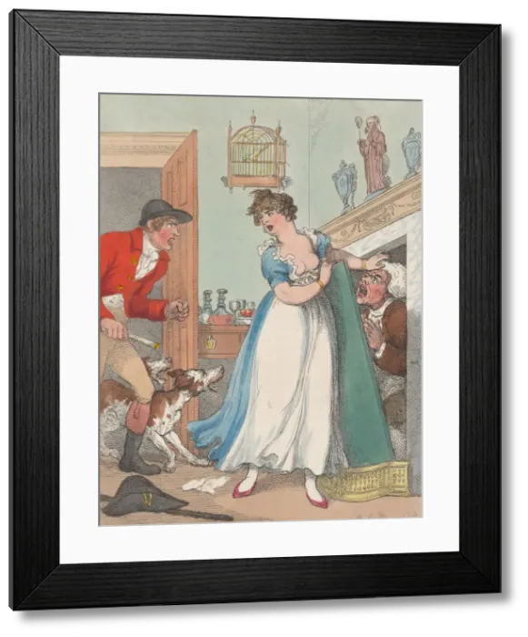 Framed Print : An Old Poacher Caught in a Snare, June 19, 1823. June 19, 1823
