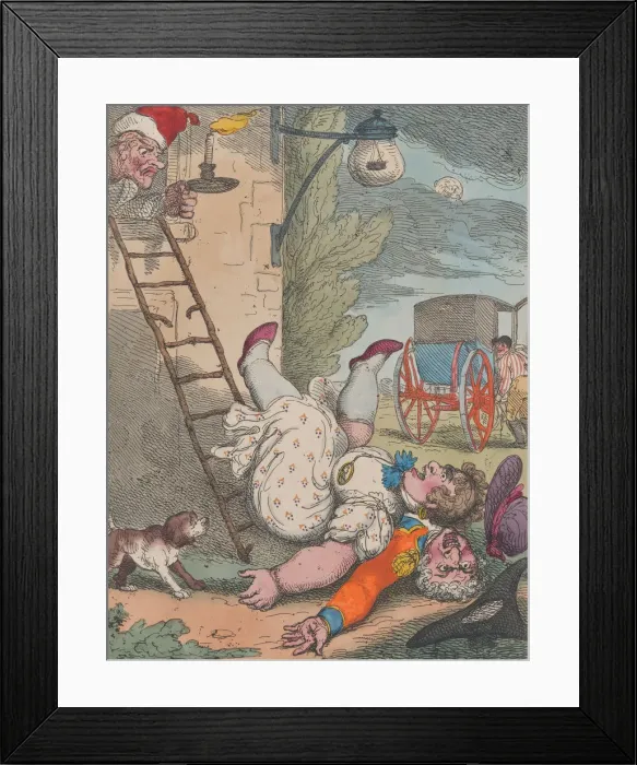 Framed Print : Off She Goes, December 24, 1808. December 24, 1808. Creator: Thomas Rowlandson Framed Print : Off She Goes, December 24, 1808. December 24, 1808. Creator: Thomas Rowlandson