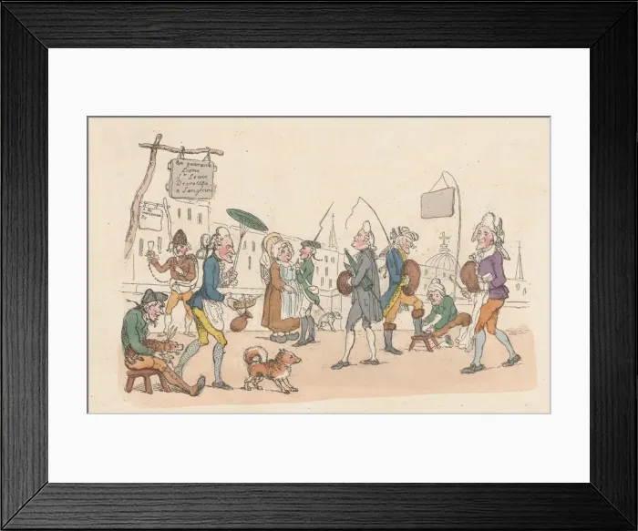 Framed Print : Pont Neuf, Paris, May 1, 1803. May 1, 1803. Creator: Thomas Rowlandson Framed Print : Pont Neuf, Paris, May 1, 1803. May 1, 1803. Creator: Thomas Rowlandson