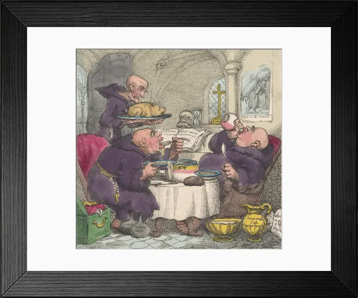 Framed Print : The Holy Friar, May 6, 1807. May 6, 1807. Creator: Thomas Rowlandson Framed Print : The Holy Friar, May 6, 1807. May 6, 1807. Creator: Thomas Rowlandson