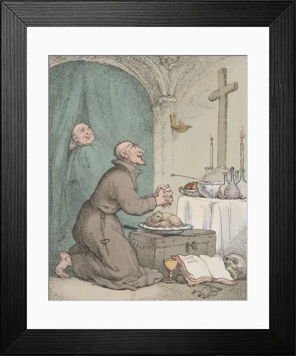 Framed Print : The Holy Friar, May 6, 1807. May 6, 1807. Creator: Thomas Rowlandson Framed Print : The Holy Friar, May 6, 1807. May 6, 1807. Creator: Thomas Rowlandson