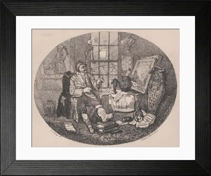 Framed Print : The Chamber of Taste, ca. 1785. ca. 1785. Creator: Thomas Rowlandson Framed Print : The Chamber of Taste, ca. 1785. ca. 1785. Creator: Thomas Rowlandson