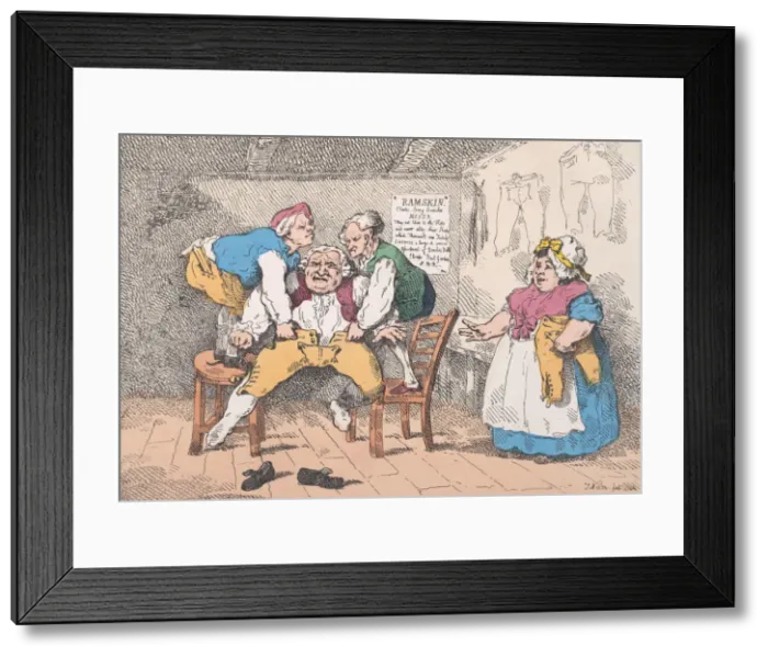 Framed Print : New Invented Elastic Breeches, November 1, 1784. November 1, 1784 Framed Print : New Invented Elastic Breeches, November 1, 1784. November 1, 1784