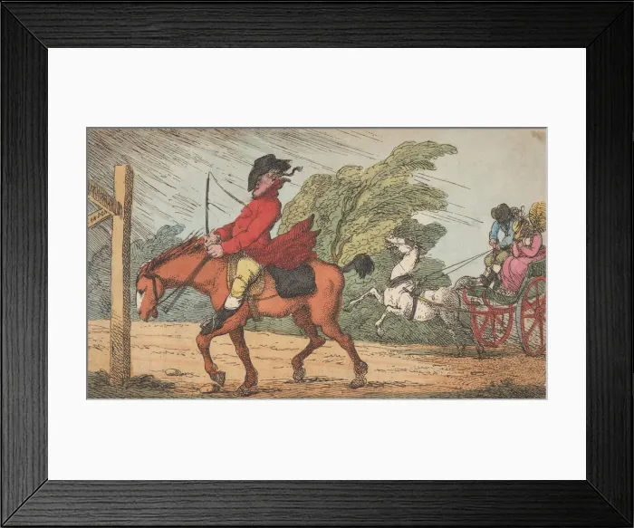 Framed Print : How to Lose Your Way, June 11, 1808. June 11, 1808. Creator: Thomas Rowlandson Framed Print : How to Lose Your Way, June 11, 1808. June 11, 1808. Creator: Thomas Rowlandson