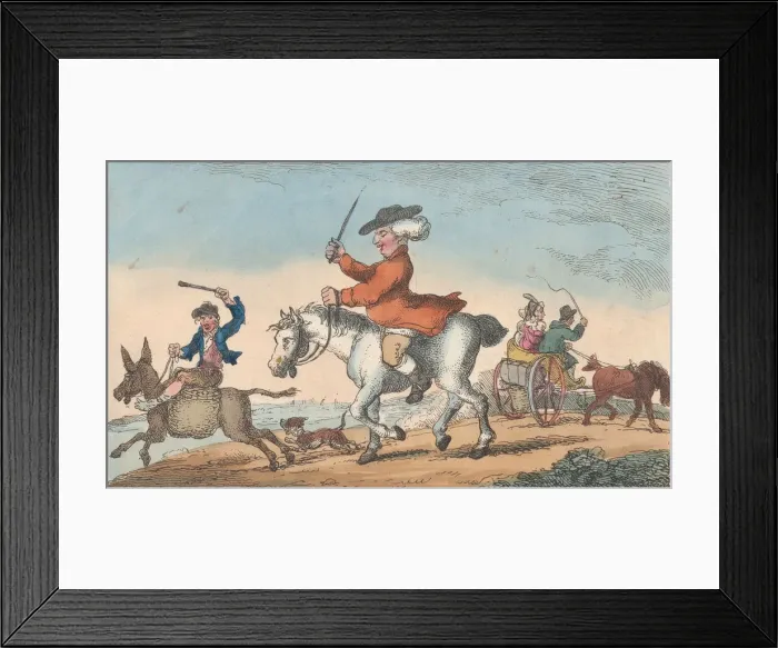Framed Print : How to Make the Least of Him, May 4, 1808. May 4, 1808. Creator: Thomas Rowlandson Framed Print : How to Make the Least of Him, May 4, 1808. May 4, 1808. Creator: Thomas Rowlandson