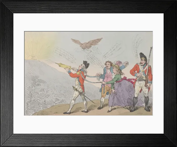 Framed Print : [Col. Topham Endeavoring with his Squirt to Extinguish the Genius of Holman], O