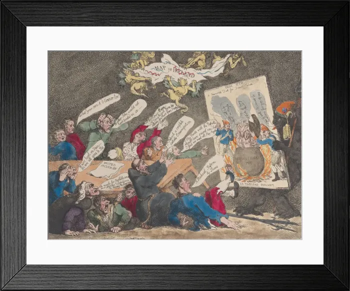 Framed Print : An Irish Howl, March 1, 1799. March 1, 1799. Creator: Thomas Rowlandson Framed Print : An Irish Howl, March 1, 1799. March 1, 1799. Creator: Thomas Rowlandson