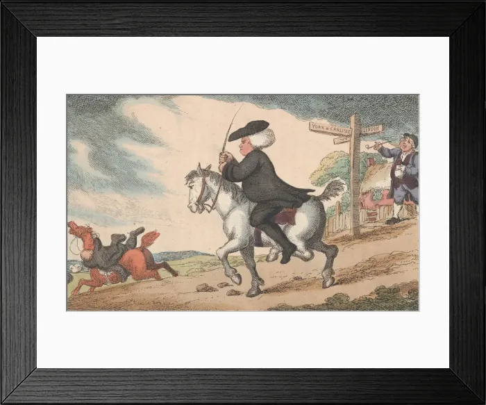 Framed Print : How to Ride a Horse Upon Three Legs, June 11, 1808. June 11, 1808 Framed Print : How to Ride a Horse Upon Three Legs, June 11, 1808. June 11, 1808