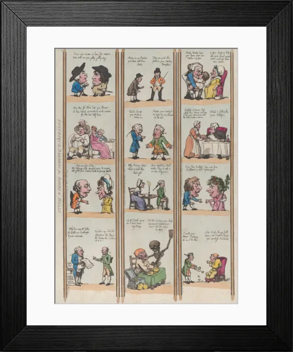 Framed Print : Grotesque Borders for Rooms & Halls, Plate 15, 1799. 1799 Framed Print : Grotesque Borders for Rooms & Halls, Plate 15, 1799. 1799
