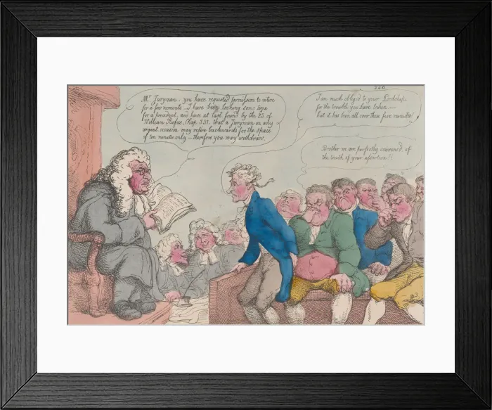 Framed Print : A Lamentable Case of a Jury-Man, March 10, 1815. March 10, 1815 Framed Print : A Lamentable Case of a Jury-Man, March 10, 1815. March 10, 1815