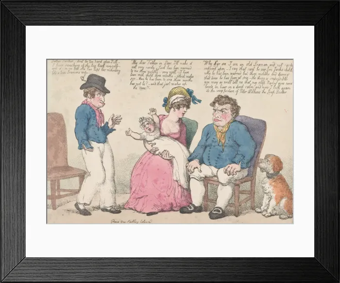 Framed Print : A Seamans Wifes Reckoning, July 15, 1812. July 15, 1812. Creator: Thomas Rowlandson Framed Print : A Seamans Wifes Reckoning, July 15, 1812. July 15, 1812. Creator: Thomas Rowlandson