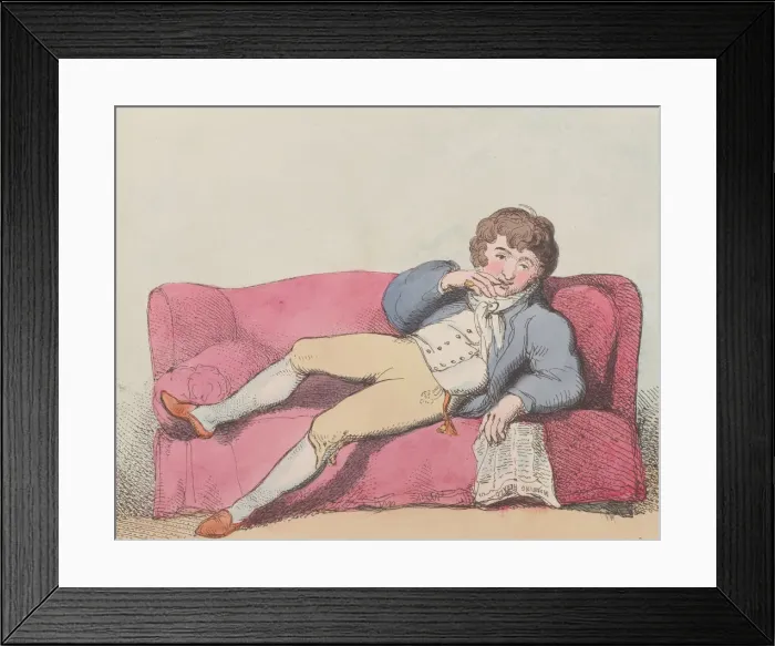 Framed Print : A Man of Fashions Journal, May 1, 1802. May 1, 1802. Creator: Thomas Rowlandson Framed Print : A Man of Fashions Journal, May 1, 1802. May 1, 1802. Creator: Thomas Rowlandson