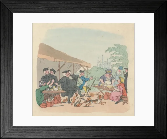 Framed Print : Pot Fair Cambridge, May 1, 1803. May 1, 1803. Creator: Thomas Rowlandson Framed Print : Pot Fair Cambridge, May 1, 1803. May 1, 1803. Creator: Thomas Rowlandson