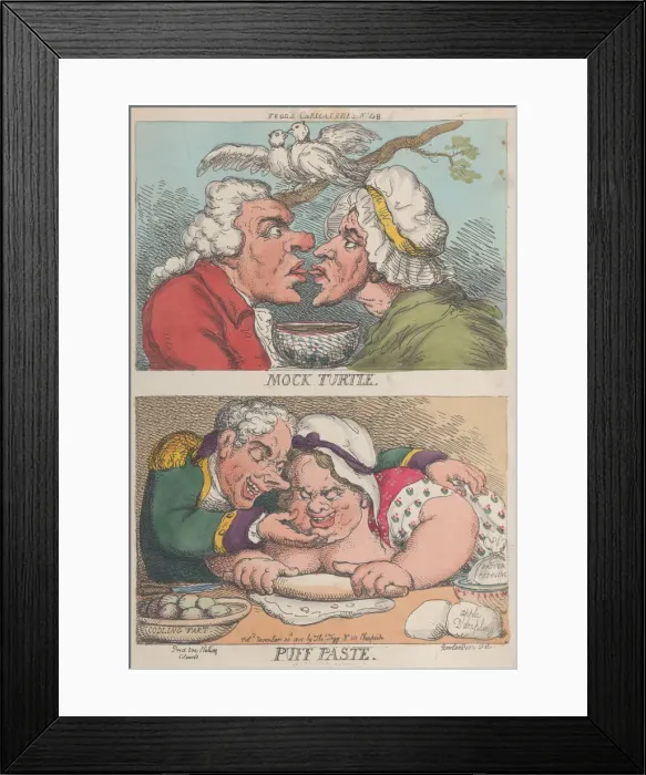 Framed Print : Mock Turtle; Puff Paste, November 20, 1810. November 20, 1810 Framed Print : Mock Turtle; Puff Paste, November 20, 1810. November 20, 1810