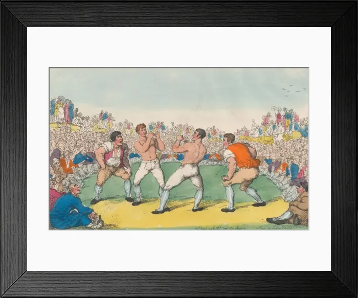 Framed Print : Boxing Match for 200 Guineas, Betwixt Dutch Sam and Medley Fought 31 May 1810 Framed Print : Boxing Match for 200 Guineas, Betwixt Dutch Sam and Medley Fought 31 May 1810