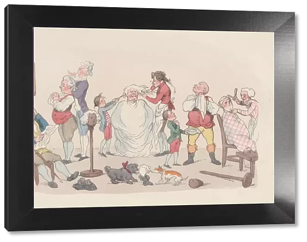 The Barbers Shop, March 20, 1803. March 20, 1803. Creator: Thomas Rowlandson