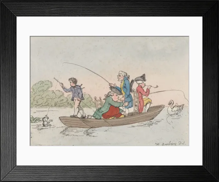 Framed Print : Patience in a Punt, ca. 1803. ca. 1803. Creator: Thomas Rowlandson Framed Print : Patience in a Punt, ca. 1803. ca. 1803. Creator: Thomas Rowlandson