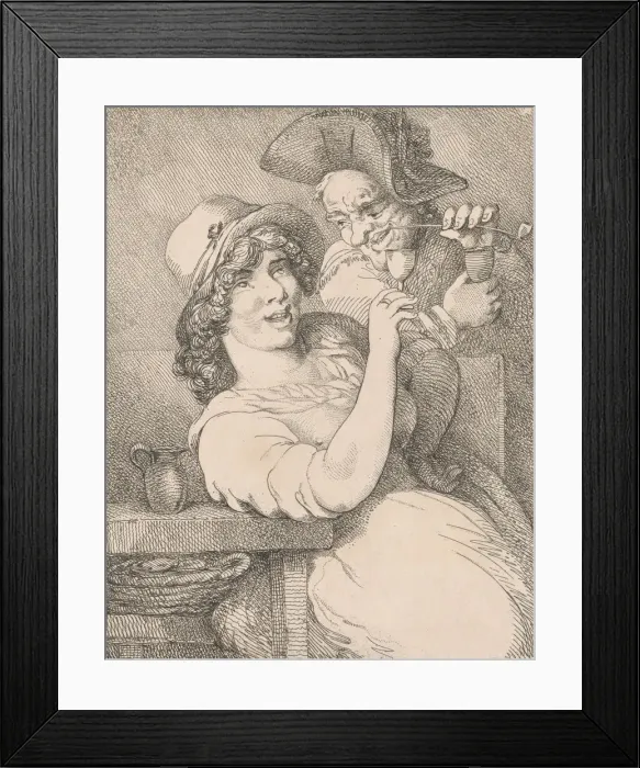 Framed Print : St Giless Courtship, 1799. 1799. Creator: Thomas Rowlandson Framed Print : St Giless Courtship, 1799. 1799. Creator: Thomas Rowlandson
