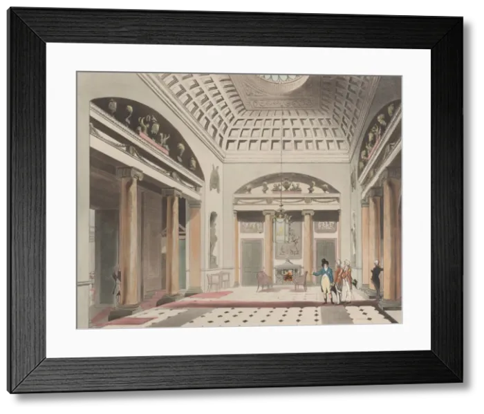 Framed Print : The Hall Carlton House (Microcosm of London, plate 15), April 1, 1808. April 1, 1808 Framed Print : The Hall Carlton House (Microcosm of London, plate 15), April 1, 1808. April 1, 1808
